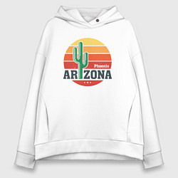 Толстовка оверсайз женская Аризона - Финикс, цвет: белый