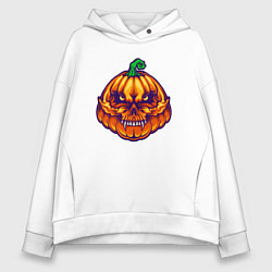 Толстовка оверсайз женская Ghost pumpkin, цвет: белый