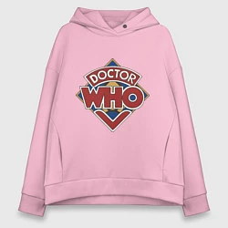 Толстовка оверсайз женская Doctor Who, цвет: светло-розовый