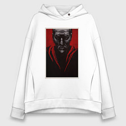 Толстовка оверсайз женская Джон Крамер - Пила, цвет: белый