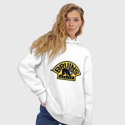 Толстовка оверсайз женская HC Boston Bruins Label, цвет: белый — фото 2