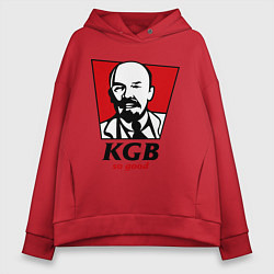 Толстовка оверсайз женская KGB: So Good, цвет: красный