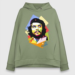 Толстовка оверсайз женская Che Guevara Art, цвет: авокадо