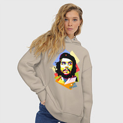 Толстовка оверсайз женская Che Guevara Art, цвет: миндальный — фото 2