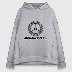 Толстовка оверсайз женская AMG, цвет: меланж