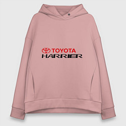 Толстовка оверсайз женская Toyota Harrier, цвет: пыльно-розовый