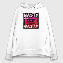 Толстовка оверсайз женская The Prodigy: Nasty, цвет: белый