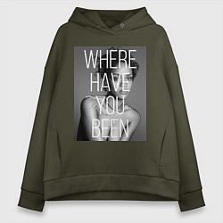 Толстовка оверсайз женская Rihanna: Where have you been, цвет: хаки
