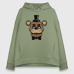 Толстовка оверсайз женская Freddy FNAF, цвет: авокадо