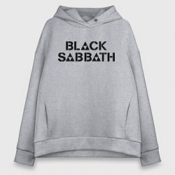 Толстовка оверсайз женская Black Sabbath, цвет: меланж