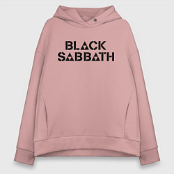 Толстовка оверсайз женская Black Sabbath, цвет: пыльно-розовый
