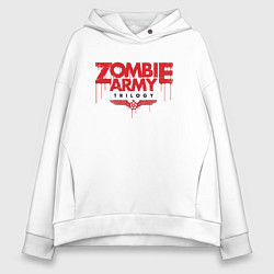 Толстовка оверсайз женская Zombie Army Trilogy, цвет: белый