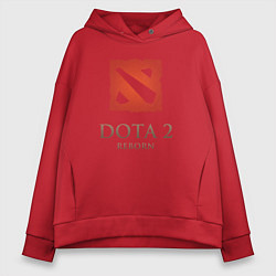 Толстовка оверсайз женская Dota 2: Reborn, цвет: красный