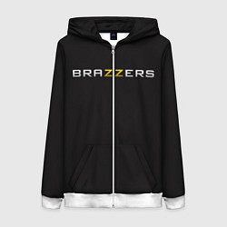 Толстовка на молнии женская Brazzers, цвет: 3D-белый