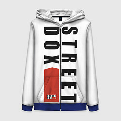 Толстовка на молнии женская STREET DOX Logo, цвет: 3D-синий
