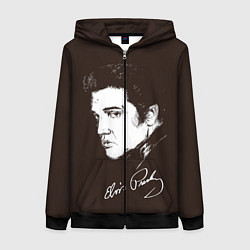 Толстовка на молнии женская Elvis Presley цвета 3D-черный — фото 1