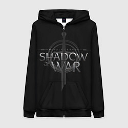 Толстовка на молнии женская Shadow of War, цвет: 3D-черный