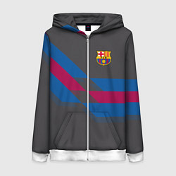 Женская толстовка на молнии Barcelona FC: Dark style