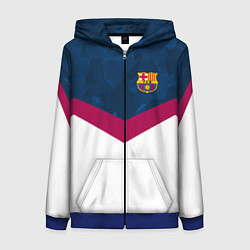 Толстовка на молнии женская Barcelona FC: Sport, цвет: 3D-синий