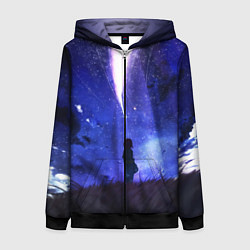 Толстовка на молнии женская Your Name, цвет: 3D-черный