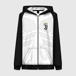 Толстовка на молнии женская JUVENTUS SPORT, цвет: 3D-черный