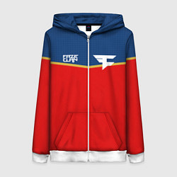 Толстовка на молнии женская FaZe Clan: Uniform, цвет: 3D-белый