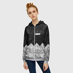 Толстовка на молнии женская BONES: SESH Team, цвет: 3D-меланж — фото 2