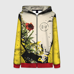 Толстовка на молнии женская TOP: Chlorine, цвет: 3D-красный