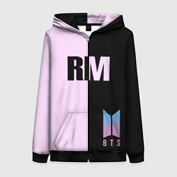 Толстовка на молнии женская BTS RM, цвет: 3D-черный