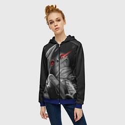 Толстовка на молнии женская UNDERTALE, цвет: 3D-синий — фото 2