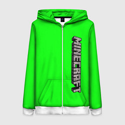 Женская толстовка на молнии Minecraft