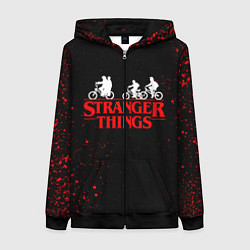 Женская толстовка на молнии STRANGER THINGS