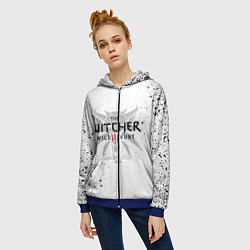 Толстовка на молнии женская ВЕДЬМАК, цвет: 3D-синий — фото 2