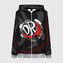 Толстовка на молнии женская MONOKUMA DANGANRONPA, цвет: 3D-меланж