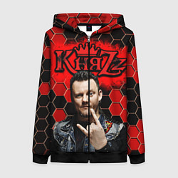 Толстовка на молнии женская Князь, цвет: 3D-черный