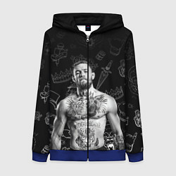 Женская толстовка на молнии CONOR McGREGOR