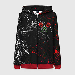 Толстовка на молнии женская Payton Moormeier: TikTok, цвет: 3D-красный