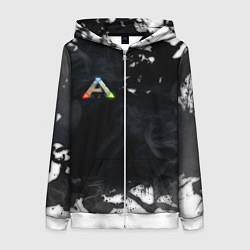 Толстовка на молнии женская Ark Survival Evolved, цвет: 3D-белый