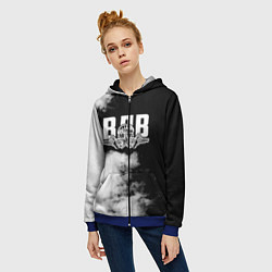 Толстовка на молнии женская ВДВ, цвет: 3D-синий — фото 2