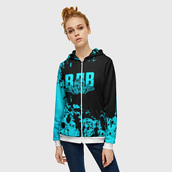 Толстовка на молнии женская ВДВ, цвет: 3D-белый — фото 2