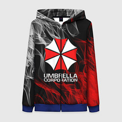 Толстовка на молнии женская UMBRELLA CORP, цвет: 3D-синий