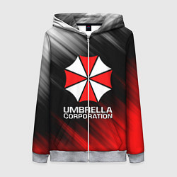 Толстовка на молнии женская UMBRELLA CORP, цвет: 3D-меланж
