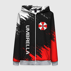 Толстовка на молнии женская UMBRELLA CORP, цвет: 3D-меланж