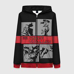 Толстовка на молнии женская Cowboy Bebop anime, цвет: 3D-красный