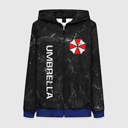 Толстовка на молнии женская UMBRELLA CORP, цвет: 3D-синий