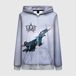 Женская толстовка на молнии ВВС России