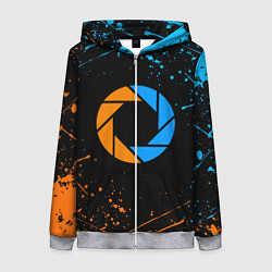 Толстовка на молнии женская PORTAL, цвет: 3D-меланж