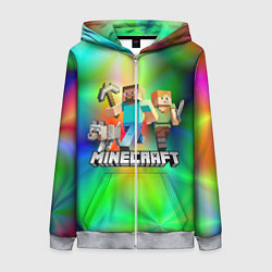 Женская толстовка на молнии MINECRAFT