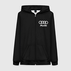 Толстовка на молнии женская Audi, цвет: 3D-черный