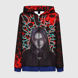 Женская толстовка на молнии Pyrokinesis